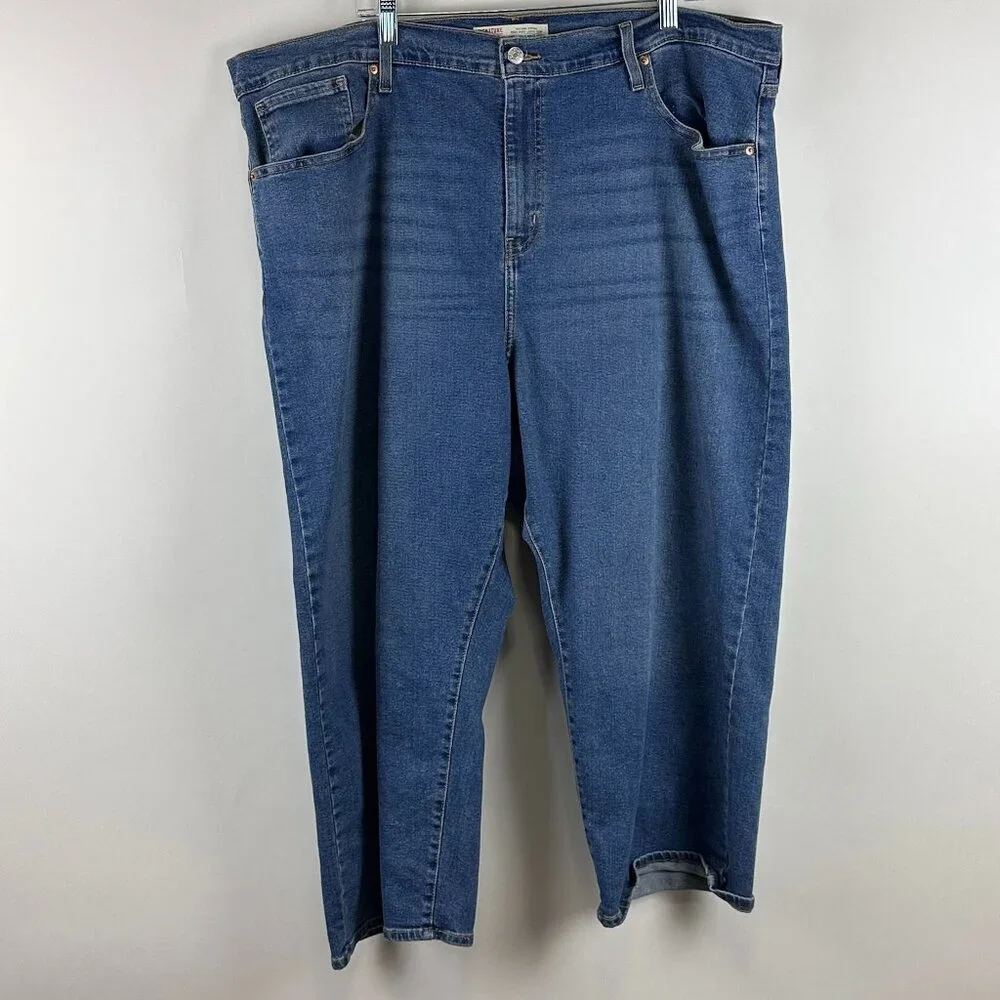 Levi Strauss Signature Women's Heritage High Rise Loose Crop Jeans